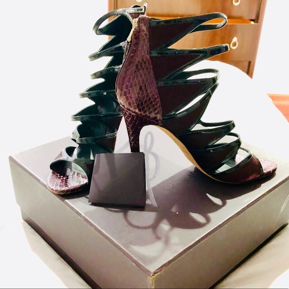 B Brian Atwood Open Toe Strappy Evening Sandals